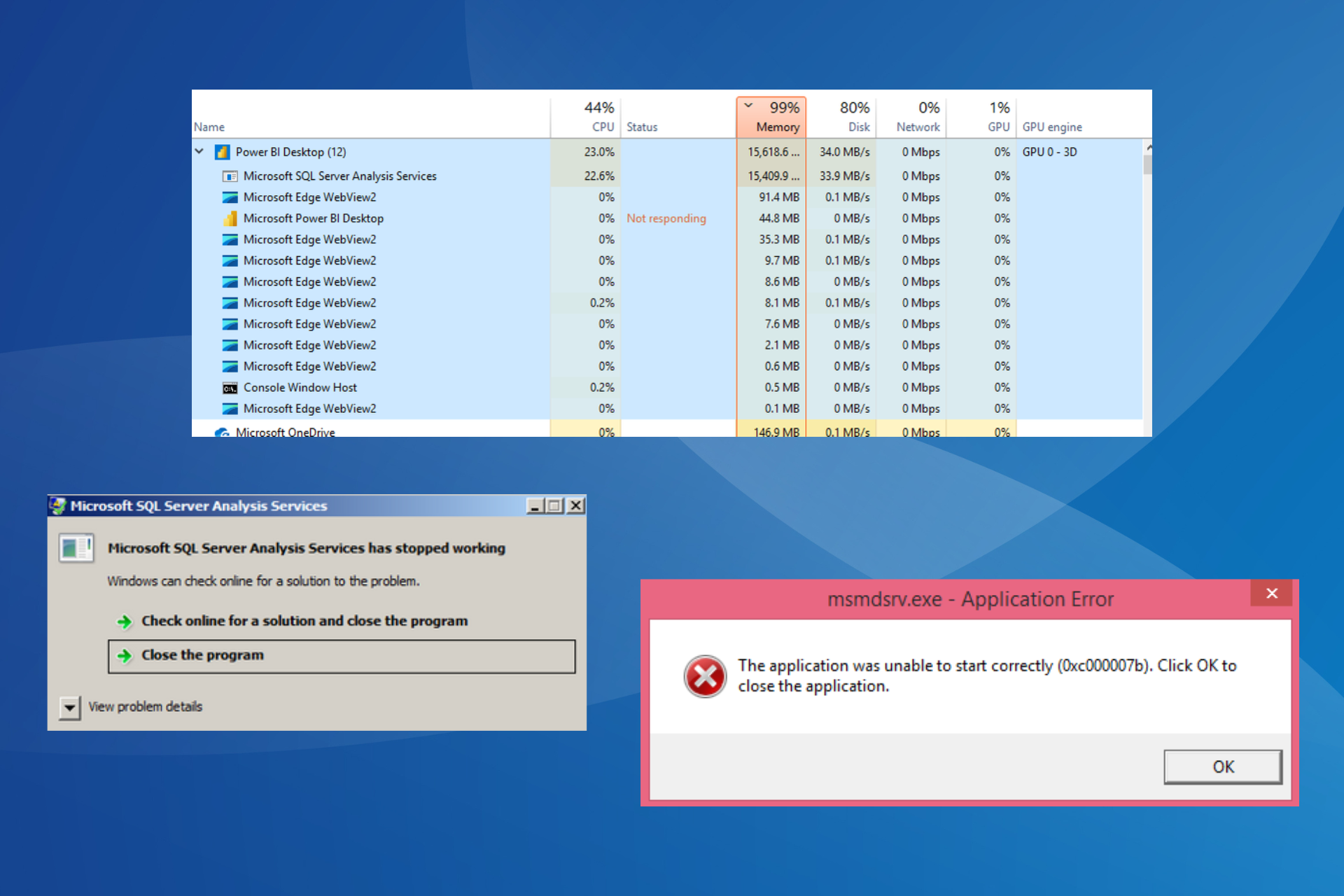 msmdsrv.exe-Fehler beheben