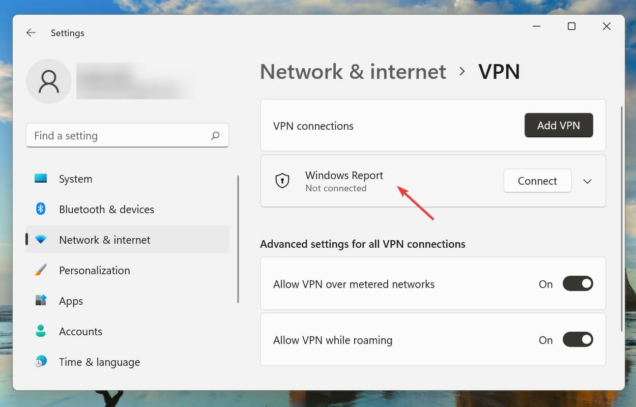 Konfiguriertes VPN