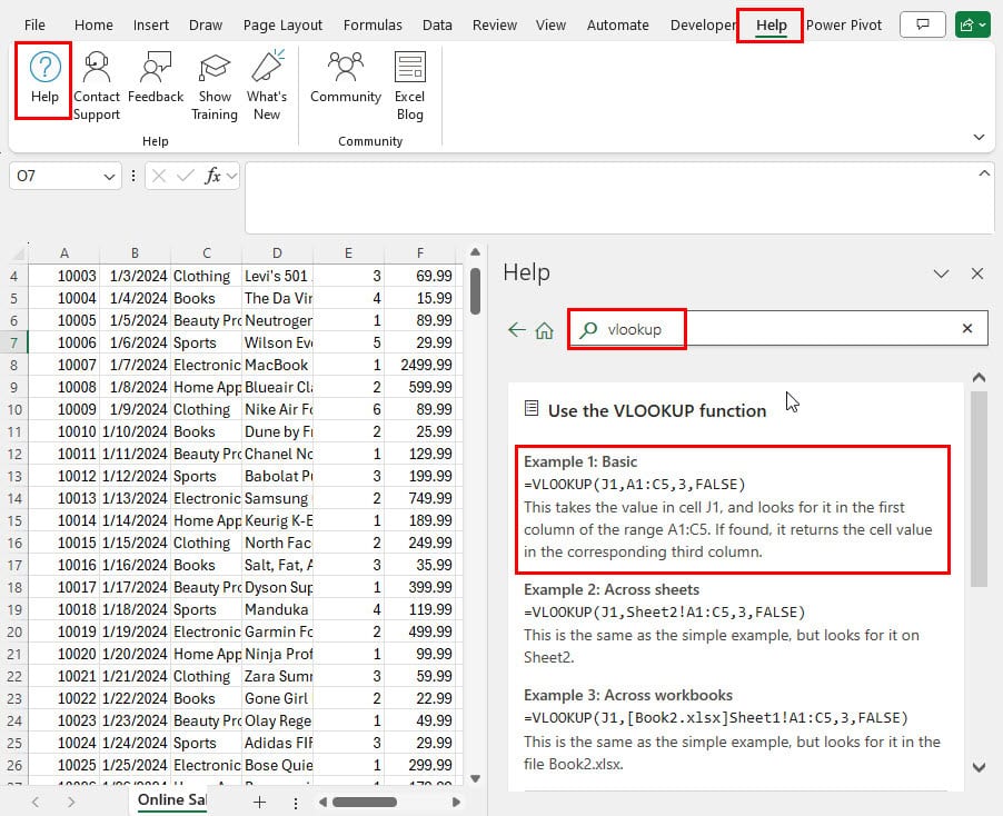 vlookup