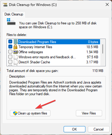 Clean up system files.
