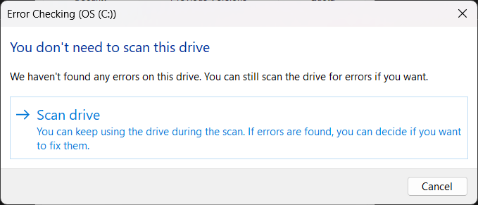 Scan drive 