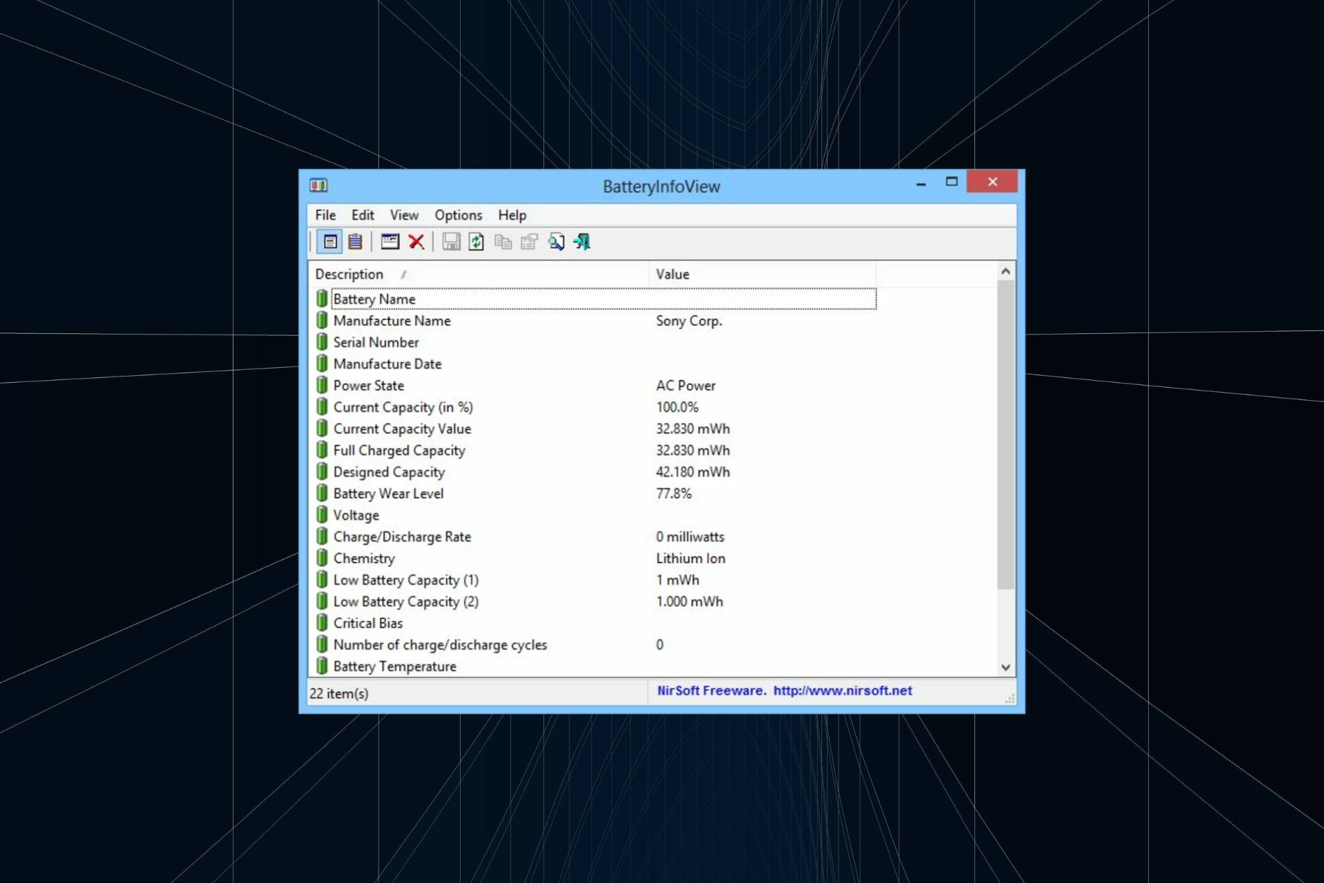 beste Software zur Kalibrierung von Laptop-Batterien in Windows