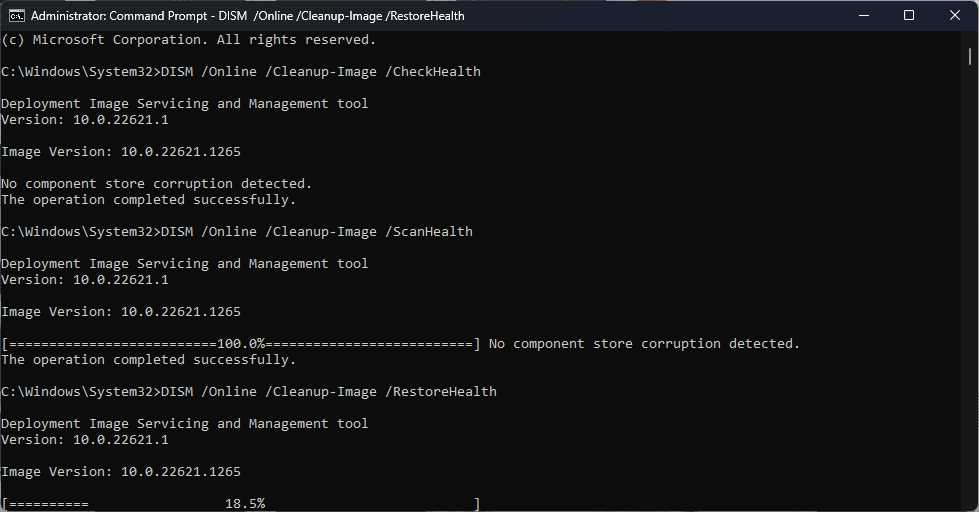 DISM commands 