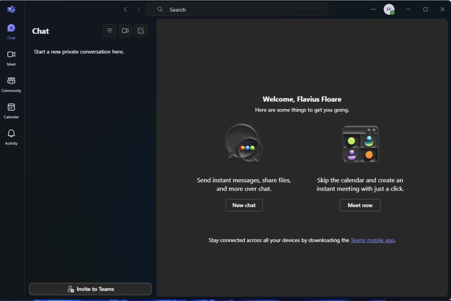 microsoft teams 실시간 텍스트