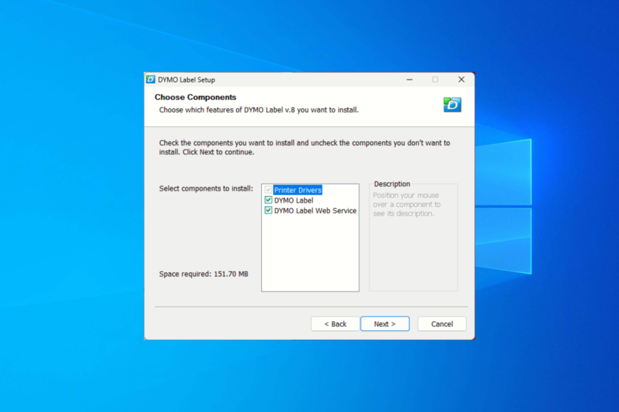 dymo labelwriter 400 driver windows 10