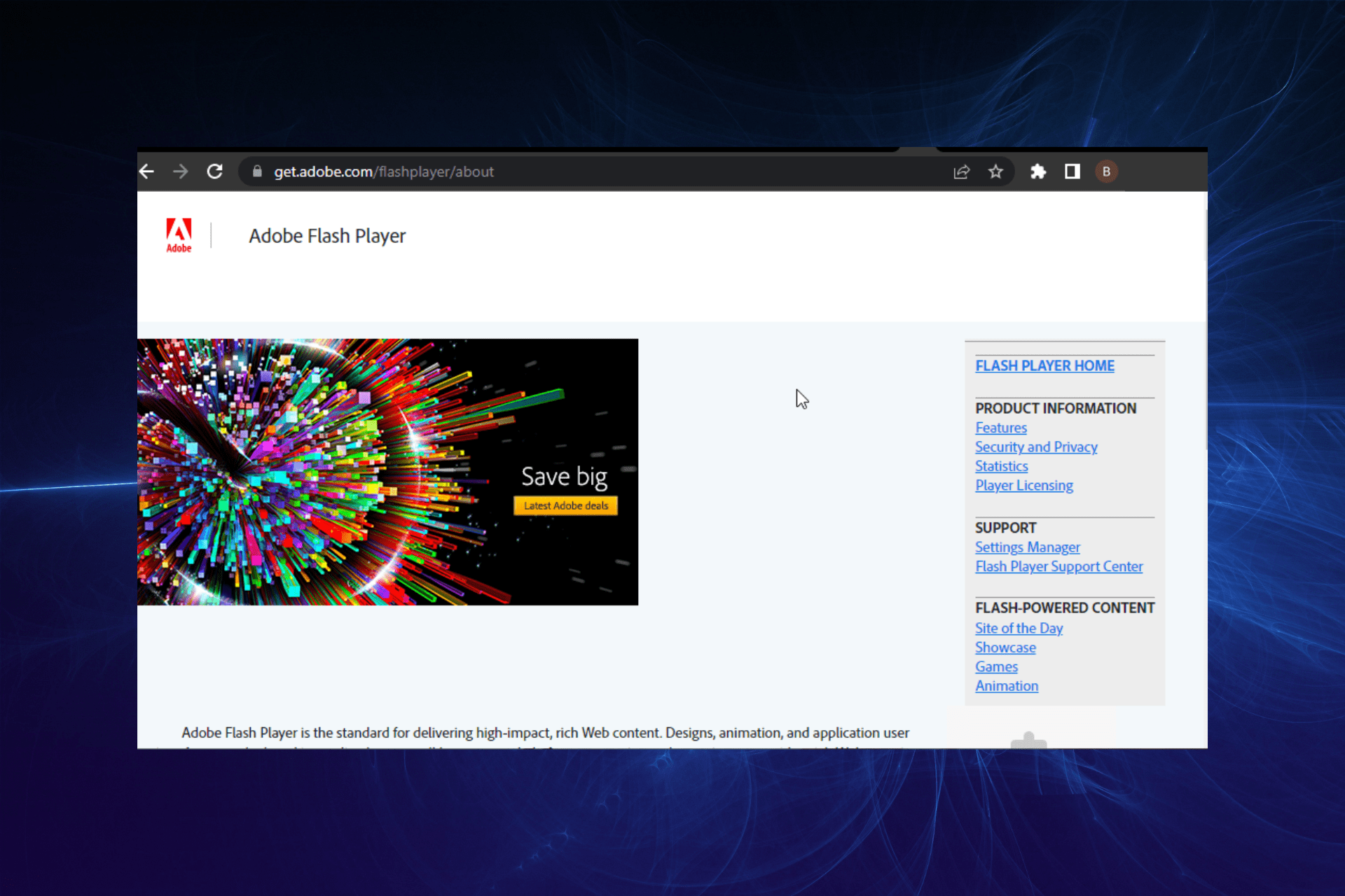 la computadora no reconoce adobe flash player