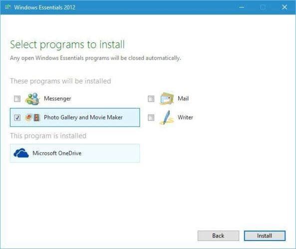 photo gallery and movie maker how to install windows media player