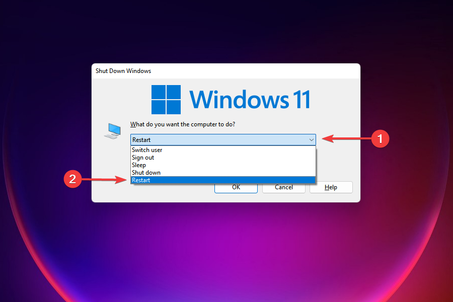 Windows 11 neu starten, um WLAN-Probleme zu beheben