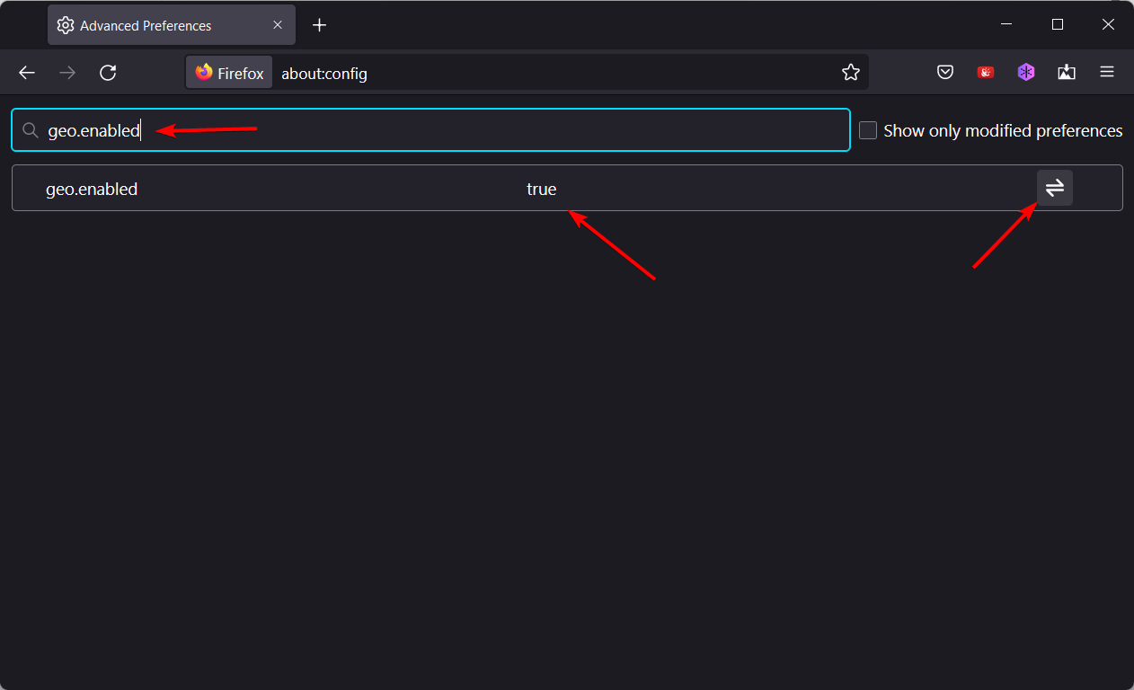 geo.enabled firefox flags aktivieren