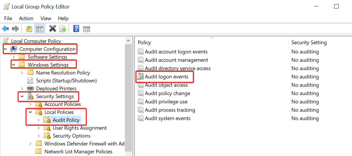 Mejores Prácticas de la Política de Auditoría de Windows