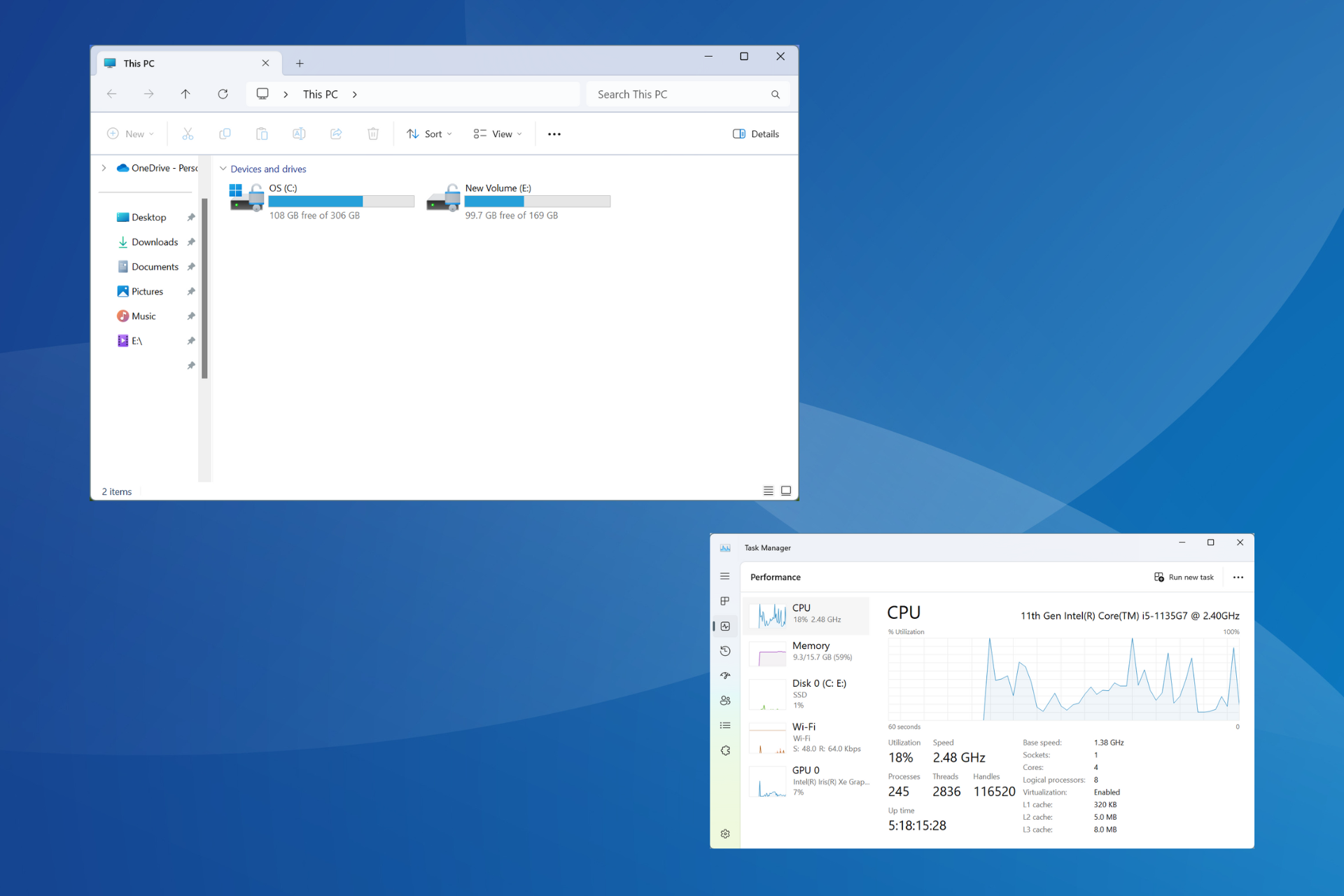 schnellerer Datei-Explorer und Task-Manager in Windows 11 KB5037008