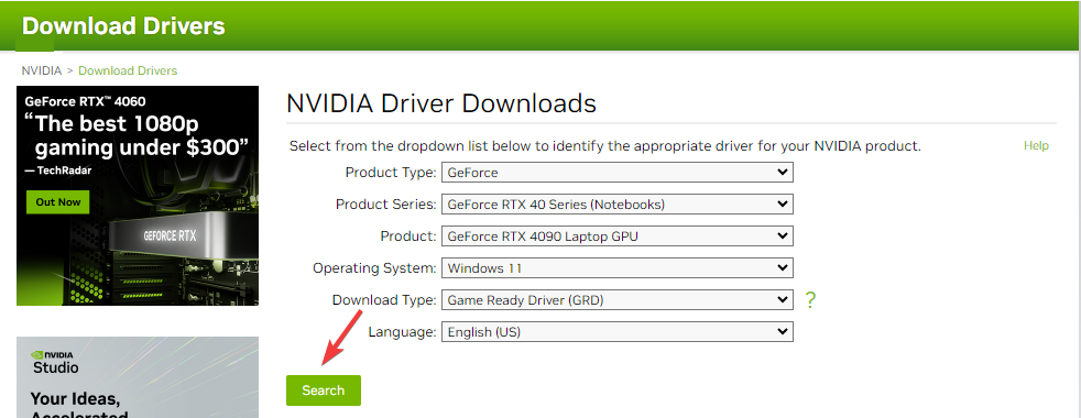NVIDIA driver download Rollback NVIDIA Drivers in Windows 10/11