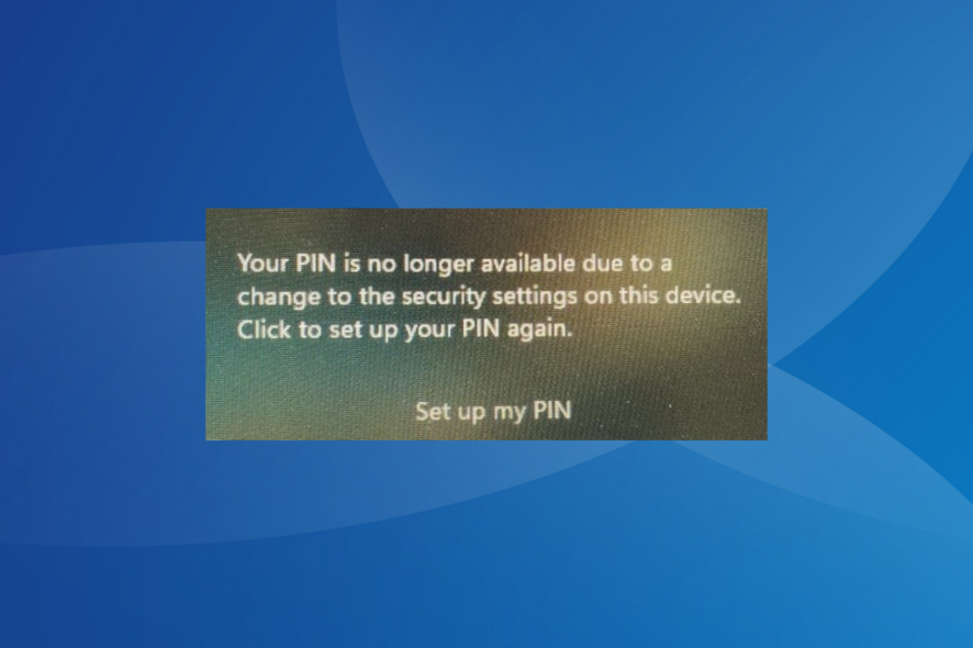 Beheben Sie den Fehler "Ihre PIN ist nicht mehr verfügbar" in Windows 11
