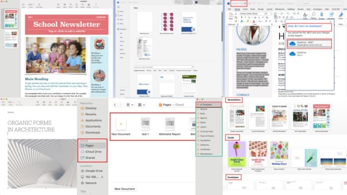Microsoft Word против Pages