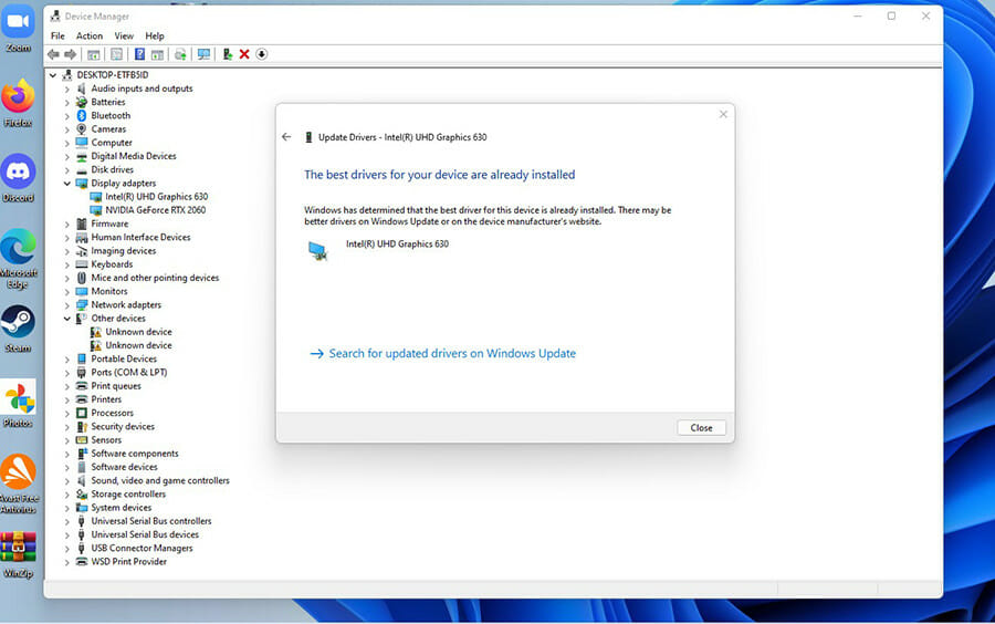 обновить графический драйвер windows 11 шаг