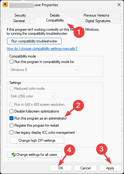 Run this program as an administrator