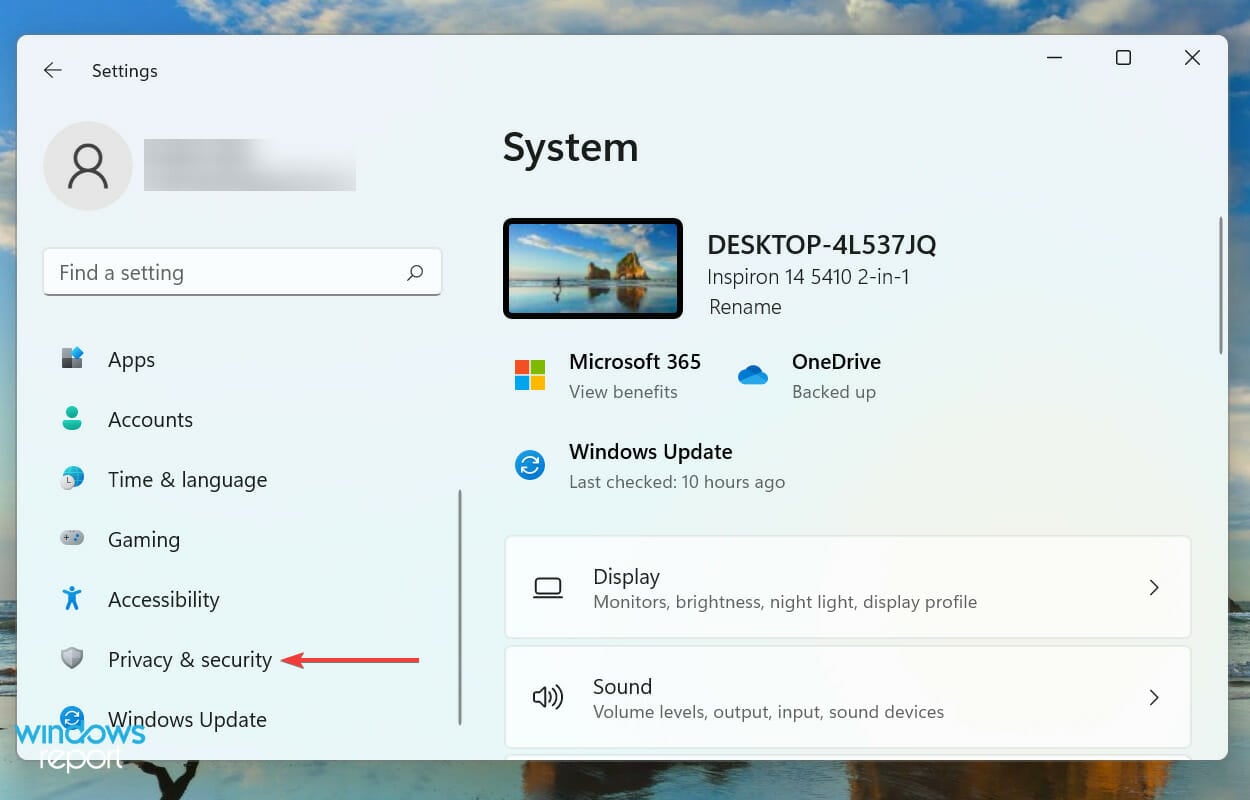 Privacidade e segurança para corrigir lifeacm studio windows 11