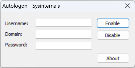 autologon to fix windows 10 auto login not working