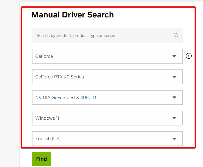 nvidiaドライバー検索