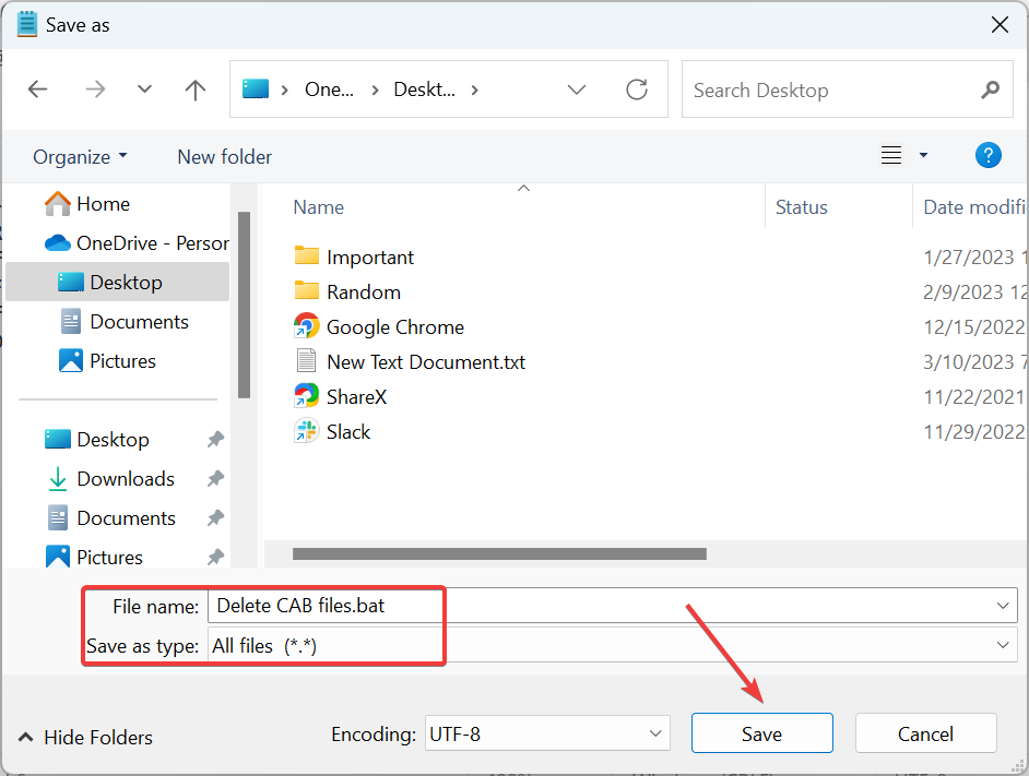 elimina file cab.bat per rimuovere file cab temporanei di windows