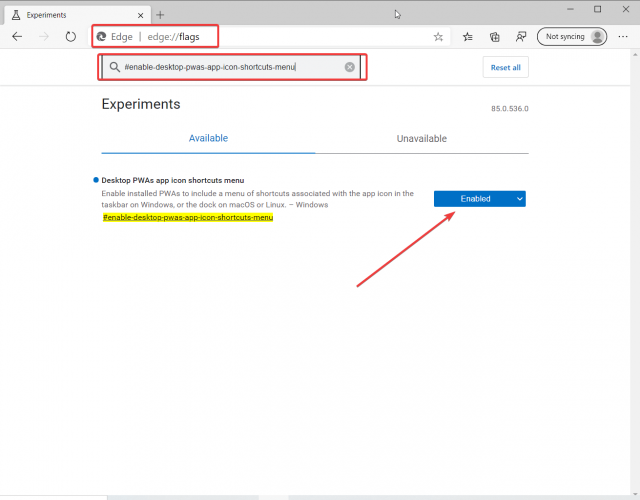 come abilitare le PWA per desktop in Edge