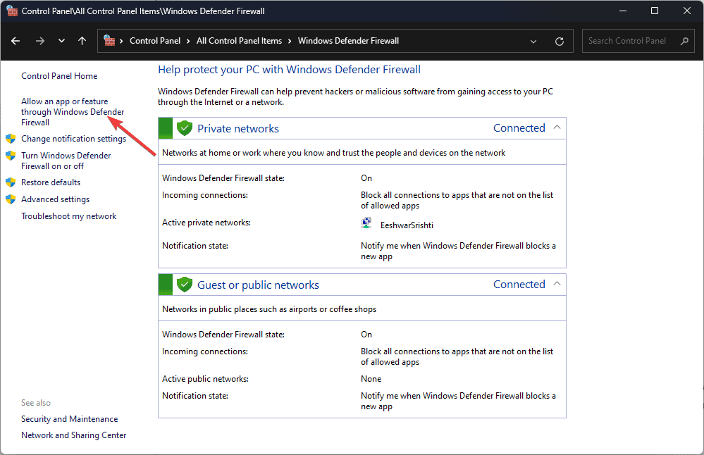 Allow an app or feature through Windows Defender Firewall  jagex launcher hdos not showing