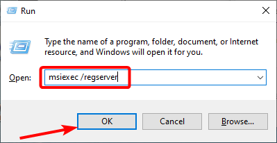regserver errore 1603