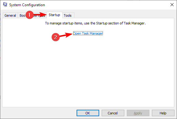 open task manager