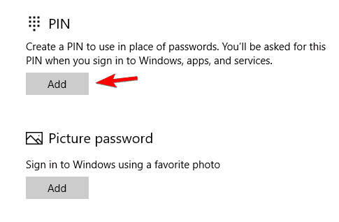 add new PIN