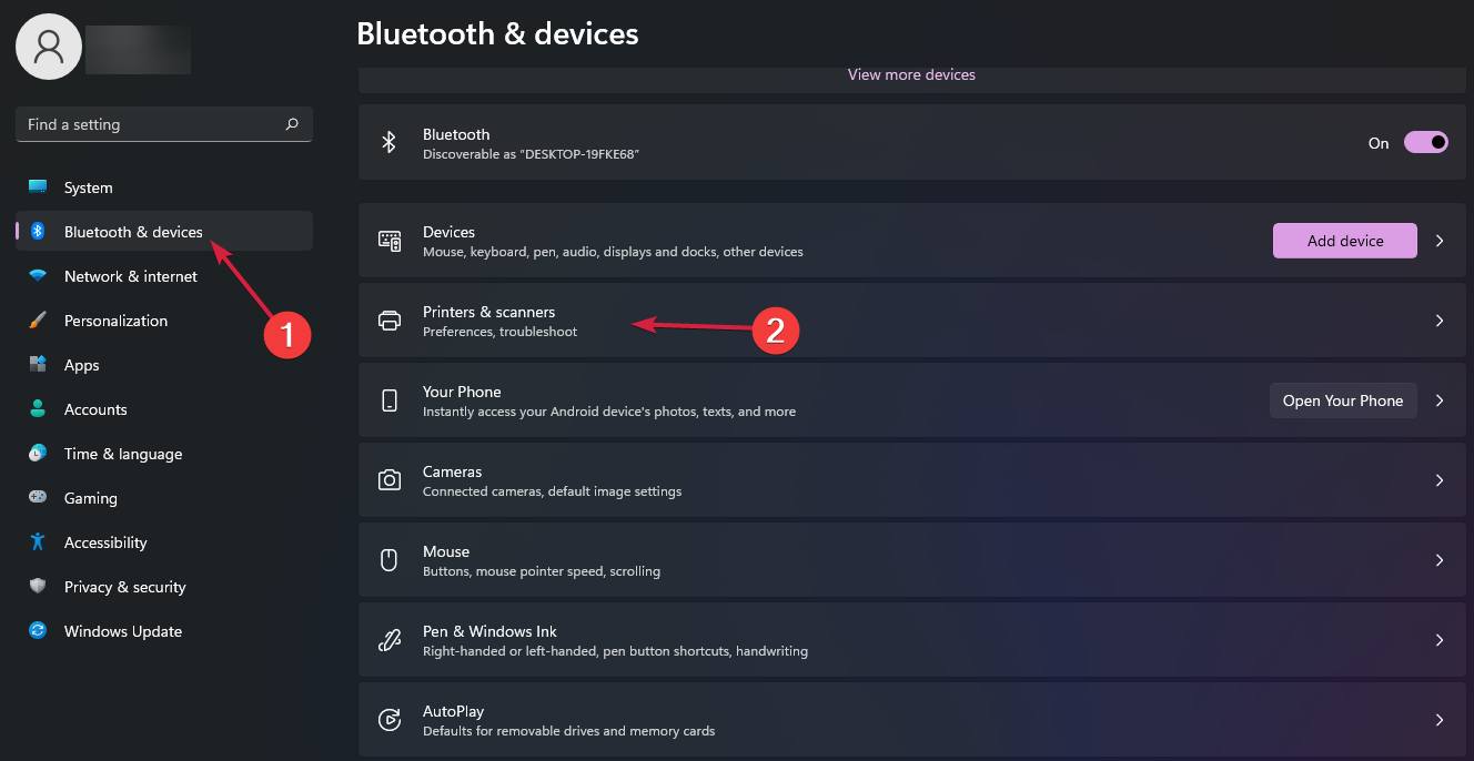 windows 11 impressoras e scanners