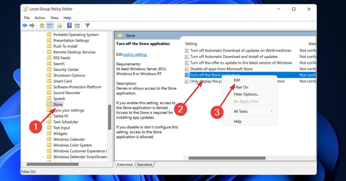 turn-off-store-edit microsoft store is blocked