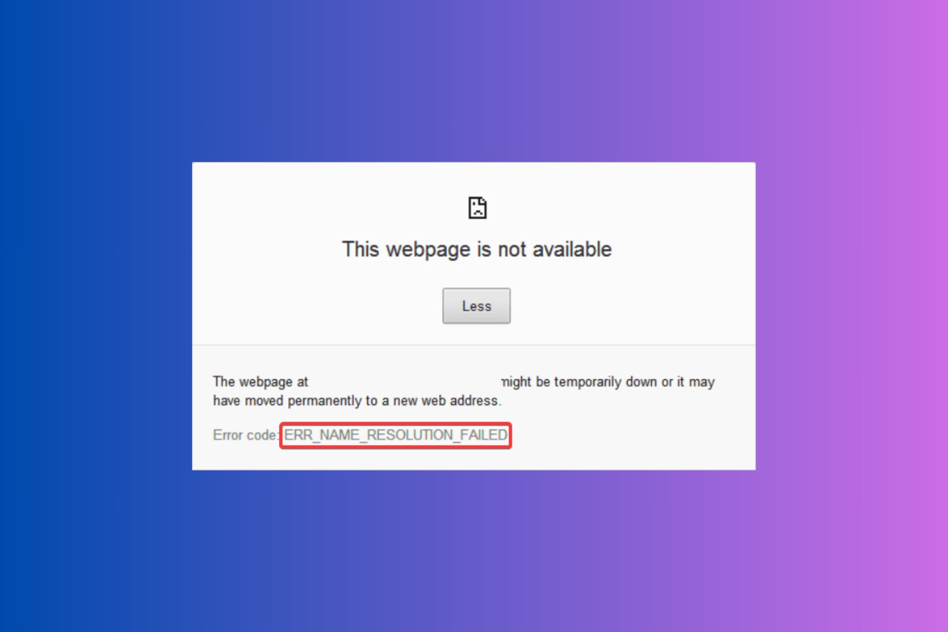ERR_NAME_RESOLUTION_FAILED Erreur dans Chrome : 6 solutions simples