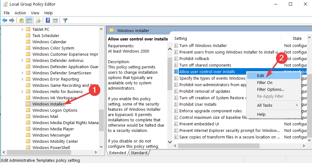 bloquear usuários de instalar software pc