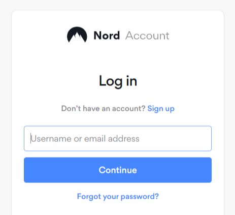 Log in with your account details