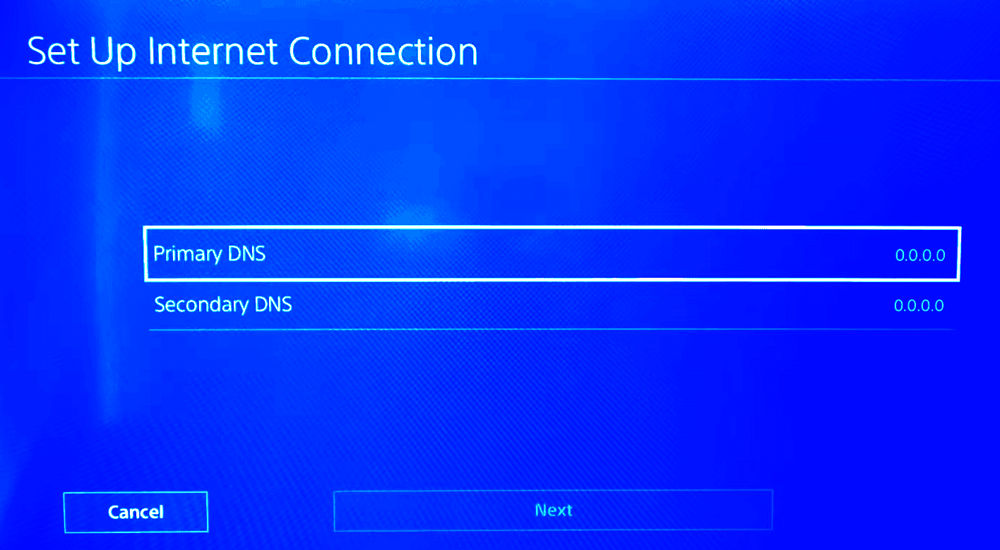 изменить DNS для исправления ошибки ce-108877-1