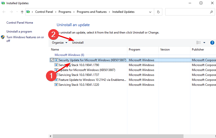 uninstall-latest-update-w10 opera keeps crashing