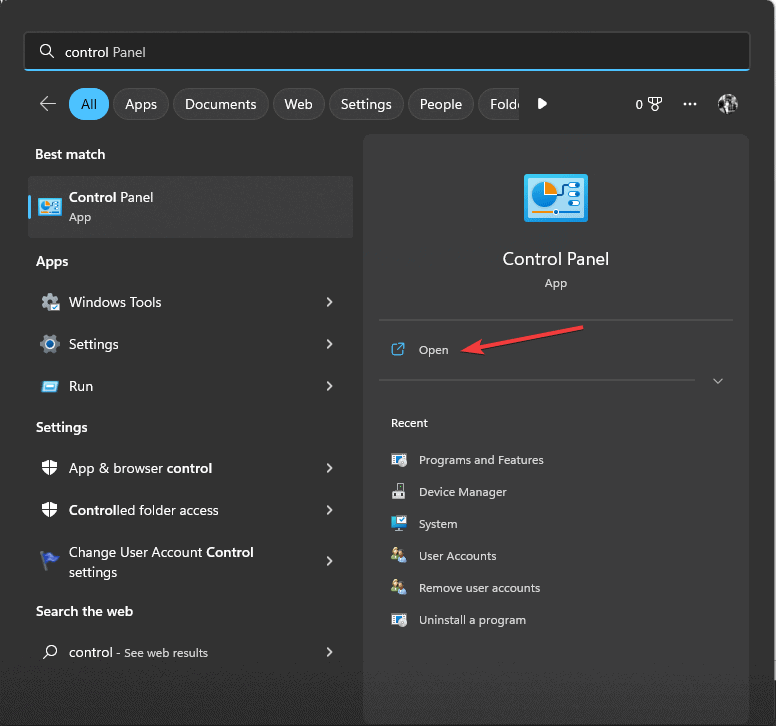 Control Panel start menu
jagex launcher host unable to load skin