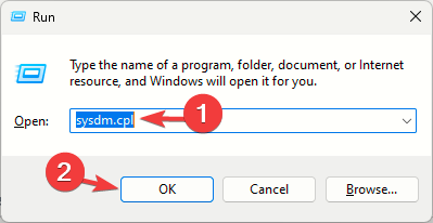 explorer_type sysdm.cpl and click OK. - código bsod 139