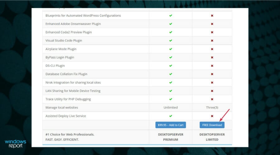 free download button serverpress