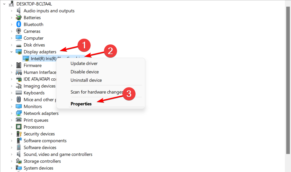 prop-display-adapter event viewer error 6008