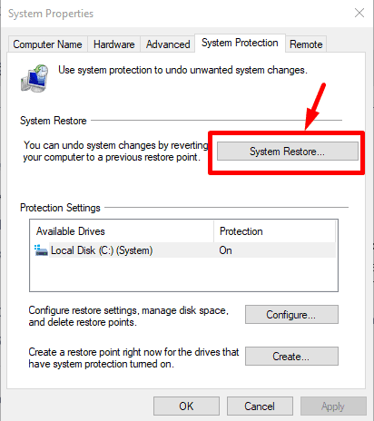 System Restore