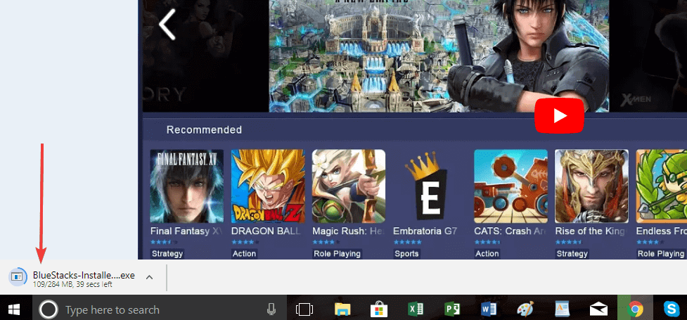 installazione bluestacks
