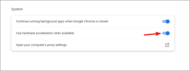 use hardware acceleration when available disable