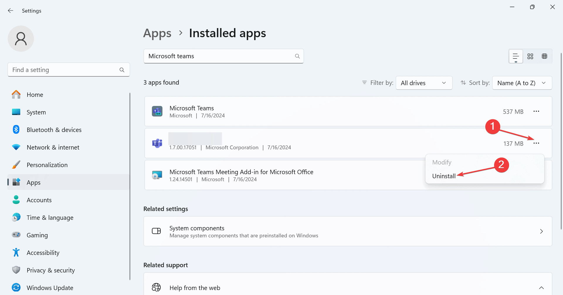 disinstallare per risolvere microsoft teams impossibile creare riunione