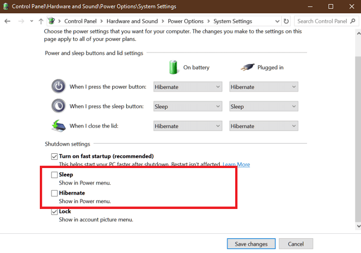 Ipernazione in Windows 10
