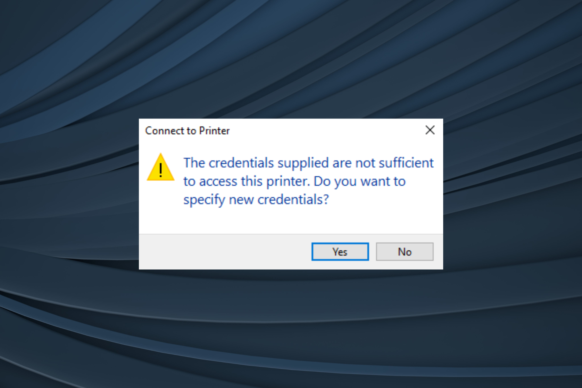 solucionar error de credenciales proporcionadas no son suficientes para acceder a esta impresora en windows 11