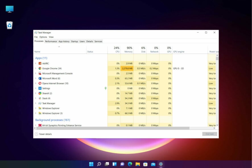 Como corrigir muitos processos em segundo plano no Windows