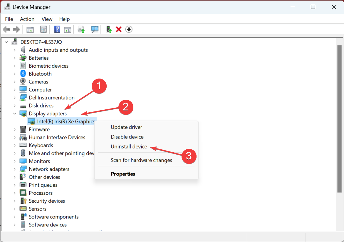 uninstall device to fix hp envy stuck in sleep mode