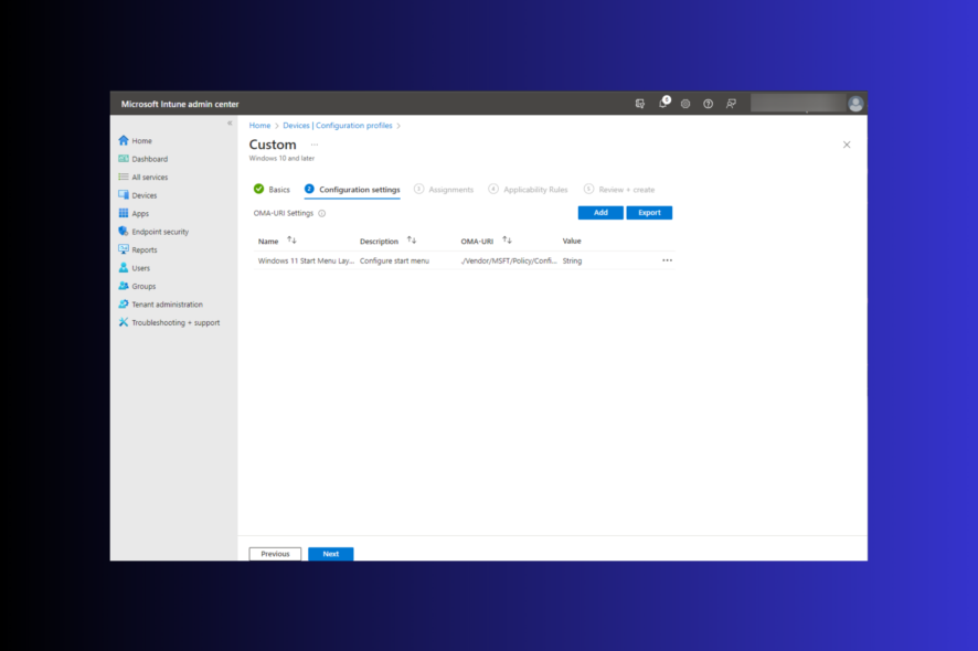 Startlayout importieren Windows 11