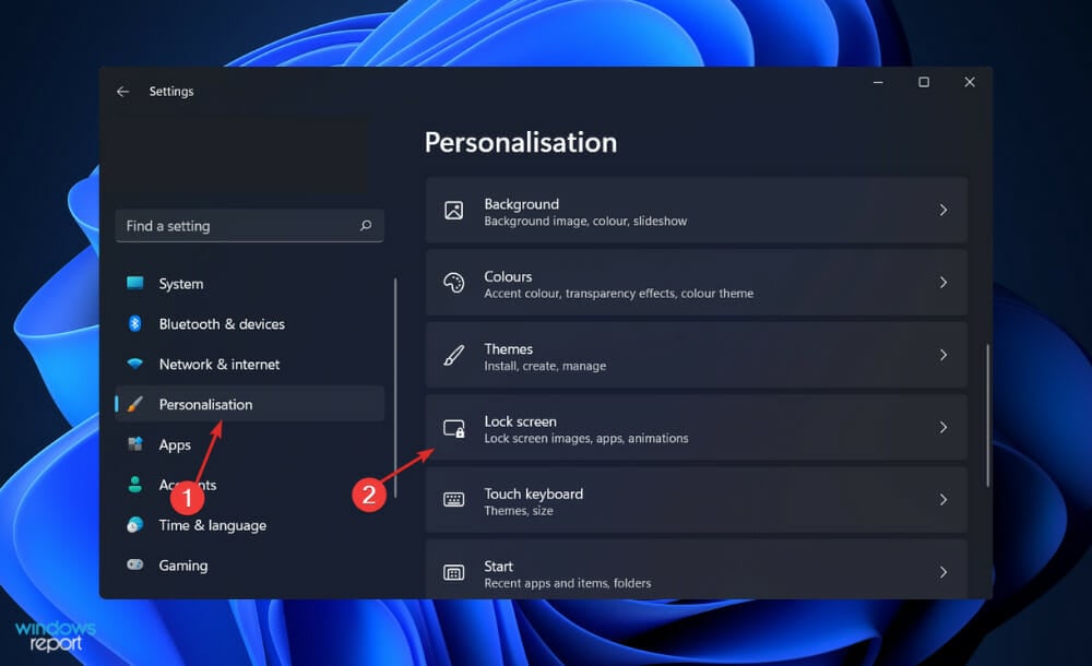 pers-lock customize lock screen windows 11
